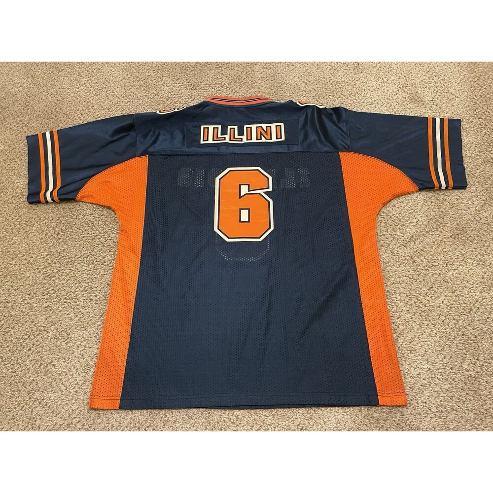 Vintage Nike NCAA University Illinois Fighting Illini #7 Football Jersey XL - Picture 2 of 5